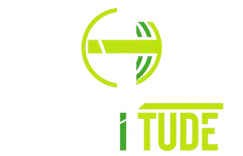 Farm-i-tude logo - agricultural drone company footer branding