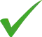 Green checkmark icon used to indicate completed steps or approved features on Farm-i-tude's website