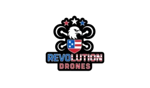 Revolution Drones logo, a partner brand featured on Farm-i-tude's homepage