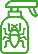 Pesticide spray bottle icon representing Farm-i-tude's drone-based pest control spraying services